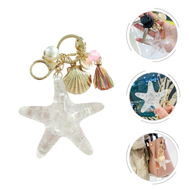 Beach Keyring Key Pendant Simple Keychain Decoracion Para Cuartos Conch