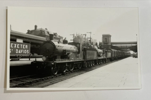 RAILWAY LOCOMOTIVE PHOTOGRAPH - Sr Exeter Saint Davids Station F801 £3. ...