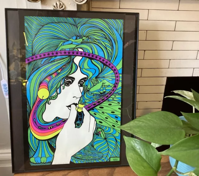 Acid Queen by Tom Gatz Blacklight Poster - Vintage Original 70’s Near Mint! Rare