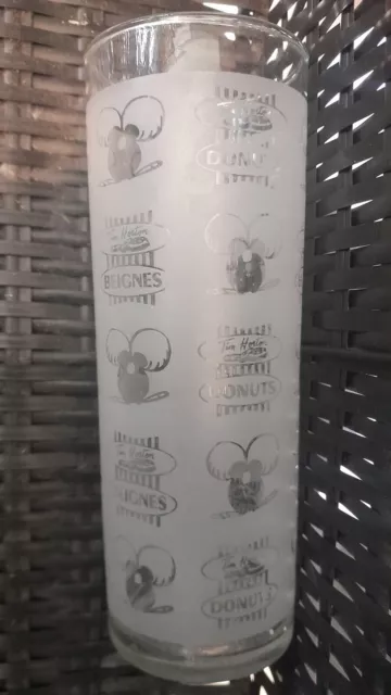 Vintage Tim Hortons Frosted Timbits Tall Glass