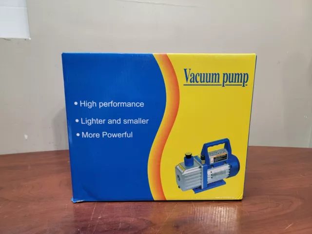 Zeny VP125+ Blue 1/4 HP 3,5CFM Single High Performance Compact Vacuum Pump c-x