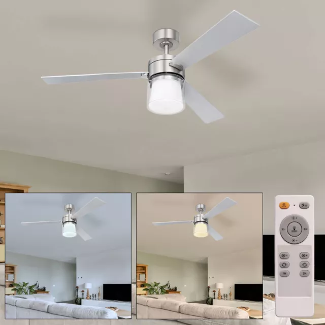 Ventilateur de Plafond Télécommande Plafonnier LED Tdc Variateur Vor-Rücklauf D