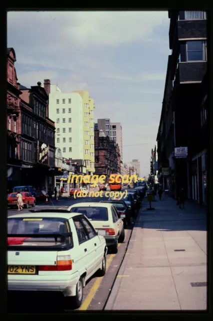 Glasgow, Scotland, Street Scene in 1985, Original Slide k25a