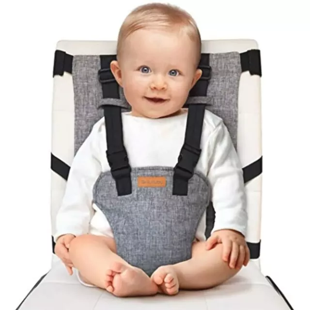 Portable High Chair With Safety Harness Liuliuby On-The-Go Harness Seat Padded