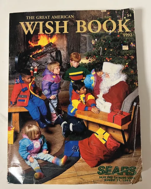 Vintage 1992 Sears Wish Book Christmas Catalog Barbie Lego Games Toys More