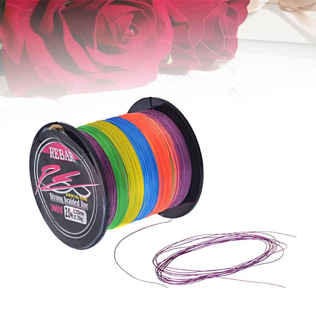1 ROLL UNIVERSAL 0.2MM Diameter 300 Meters Long Colorful Fishing Line ...