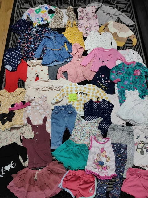 #651💜 Huge Bundle Of Baby Girl Clothes 12-18months NEXT GEORGE  RIVER H&M PEPPA