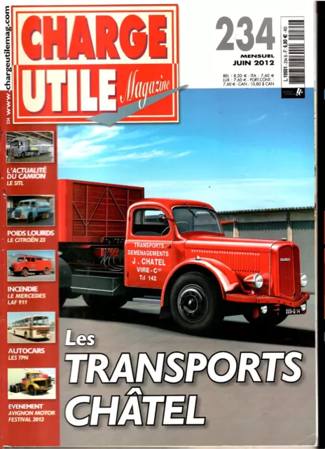 CHARGE UTILE Magazine No 234 Juin 2012 - Les transports Châtel