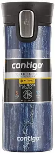 Contigo Coffee Couture Autoseal Vacuum-Insulated Travel Mug, 14oz, Blue Slate 2