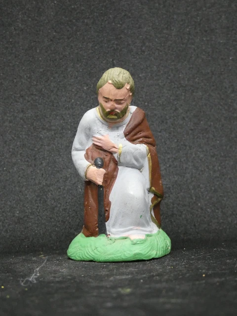 Ancien Santon Devineau – Saint Joseph – 13 Cm – Taille 6 – Occasion