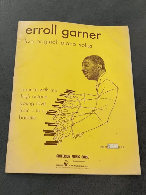 Livre Livret Partition Musique ancien Errol Garner Five Original Piano Solos