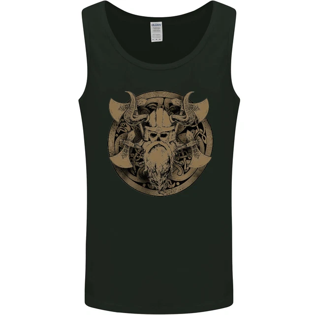 Viking Warrior Gym MMA Valhalla Odin Norse Mens Vest Tank Top