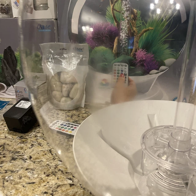 biOrb Halo 30L White Aquarium Fish Tank Color Change LED Decor & MANY Extras! 11