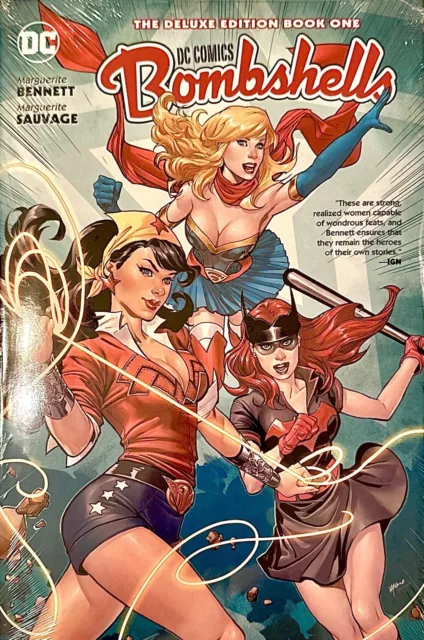 DC Comics BOMBSHELLS # 1 Deluxe Edition Hardcover Comic Book New & Sealed