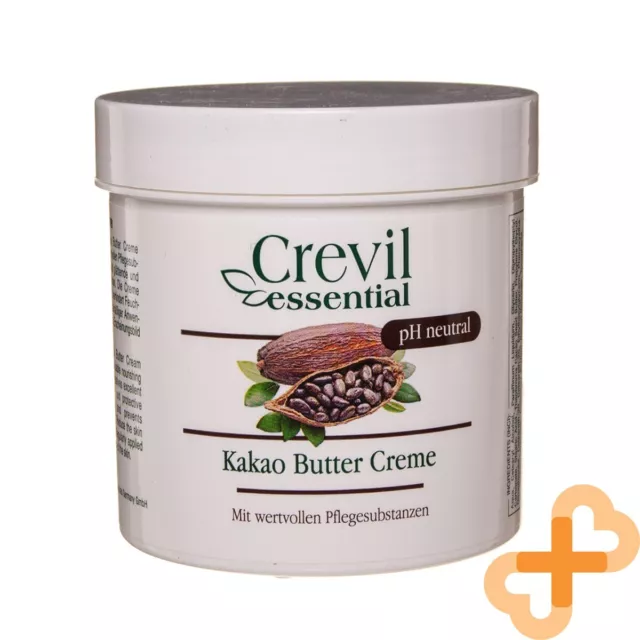 CREVIL Visage et Corps Crème Avec Beurre de Cacao 250ml Tons la Peau Hydratante