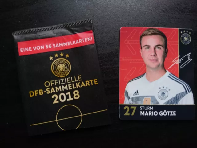 Offizielle DFB Sammelkarte 2018 Mario Götze  sticker Nr. 27