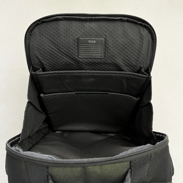 Tumi Black Mesh Green Alpha Bravo Shepard Deluxe Brief Pack Laptop Backpack Bag 10