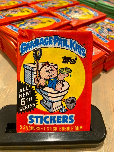 1986 Sealed Topps Garbage Pail Kids Original 6th Series Wax Pack Stickers
