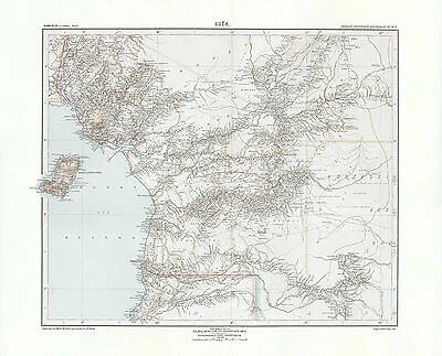 Kamerun - Buea Bucht von Biafra Bakassi Halbinsel Kamerunberg Kolonialatlas 35