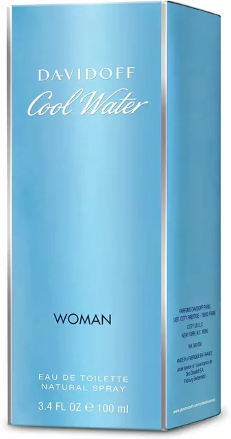 Davidoff Cool Water Woman Eau De Toilette Natural Spray 100 ml 3