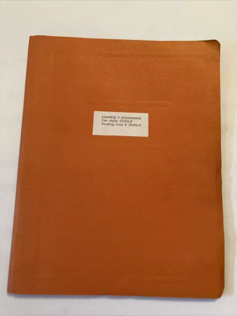 Montaje de máquina de coser especial Union ajustes estilos 56300 F 56320 F manual
