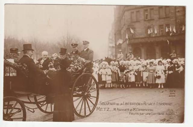 METZ - Moselle - CPA 57 - Fetes Liberation Alsace-Lorraine Poincaré Clemenceau
