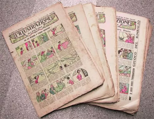 lotto giornalino L'ILLUSTRAZIONE DEI PICCOLI fumetti per ragazzi - ANNATA 1926