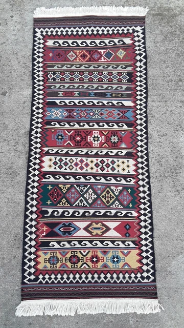 Native American Indian Rug Hand Knotted Handmade Woven Flat Weave