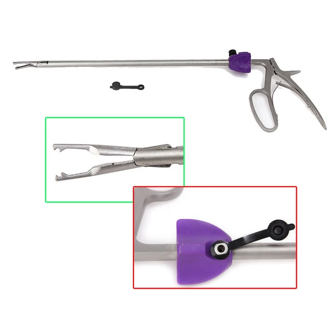 New PURPLE Color Endoscopy Large Clip Applier 10X330mm For Hem-O-Lok Clip SALE