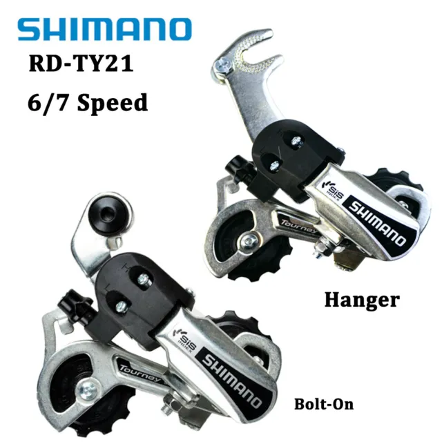 Shimano RD-TY21 6/7 Speed MTB Bike Bicycle Rear Derailleur Bolt-On / Hanger