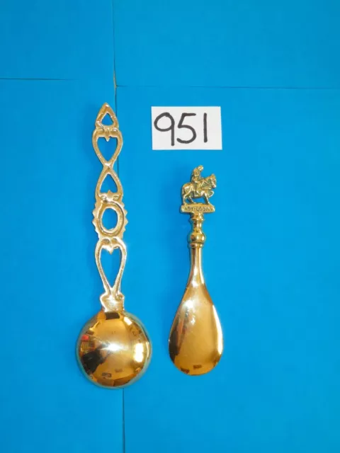 Pair of Solid Brass Spoons. Collectible & Decorative. Great Offer!! 3