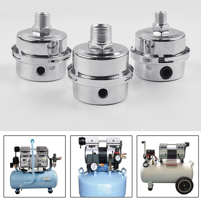 5x Silencieux Pneumatiques PSF6 - Réducteur De Bruit Pour Outils & Cylindres - Laiton + ABS