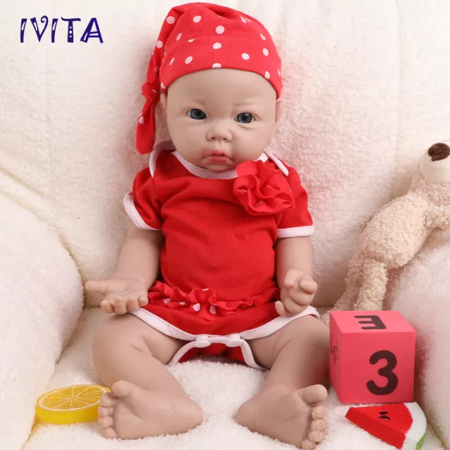 42cm Lifelike Lovely Girl Super Soft Silicone Reborn Baby Doll Toddler Toy Gifts