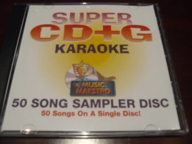 Music Maestro Karaoke Super Cd+G Cavs Sealed 50 Tracks Scdg