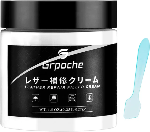 Huayeex Kit Riparazione Pelle - Crema Ripara-Graffi 20 Ml Per Divani, Auto, Borse | Facile Da Usare, Bianco - Foto 5