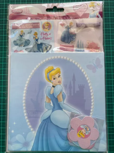 Disney Sandylion Mini Album Kit 8x8 Cinderella Princess Stickers Paper