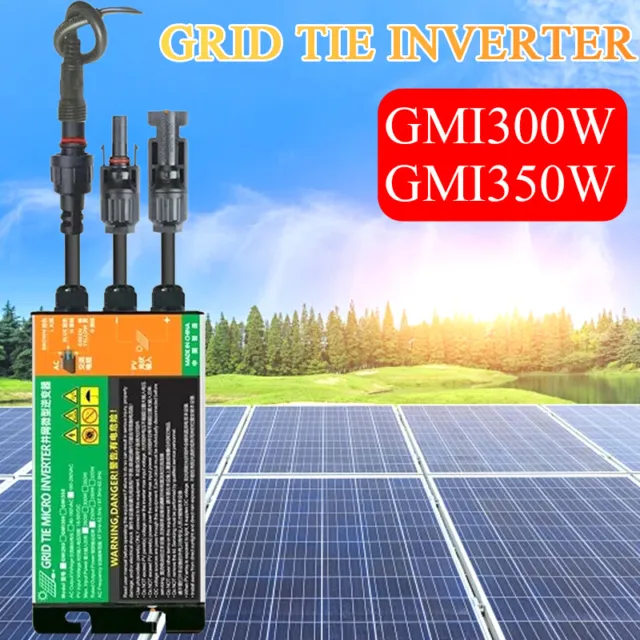 300W-350W Solar Microinverter MPPT Grid Tie Pure Sine Wave Inverter #DC22-50V#