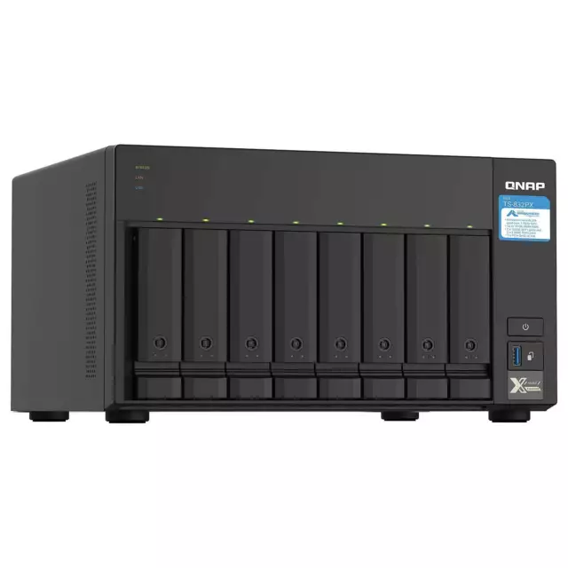 QNAP TS-832PX-4G | Serveur NAS 8 baies 4Go RAM LAN 2.5 GbE Sans Disque dur 2