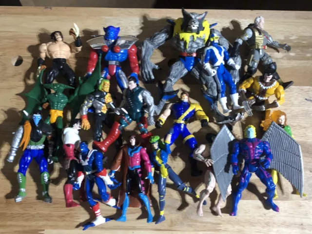 Vintage Marvel X-Men Steel Mutants Mini Figures Toy Biz ‘94 ‘96 ‘98 & More
