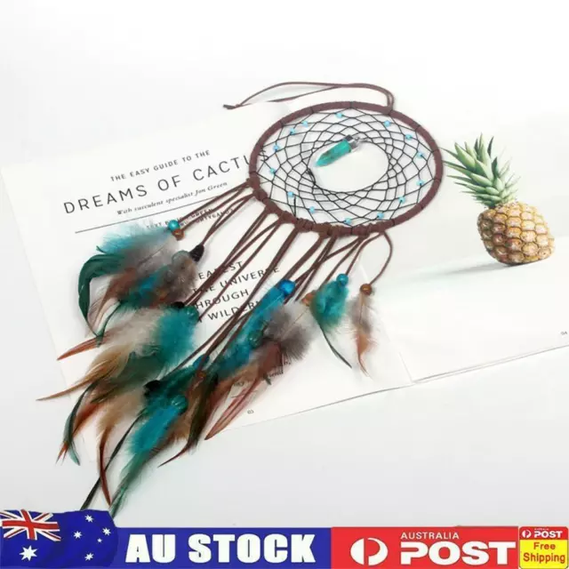 Feather Dream Catcher Wall Hanging Dreamcatcher Home Crafts Decor with LED Light