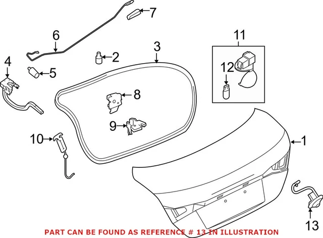 Genuine OEM Rear Park Assist Camera For Nissan 284424AF0A