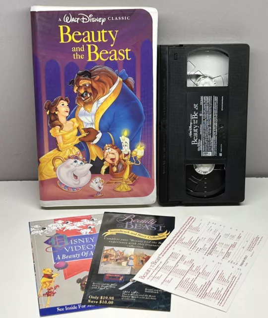Disney Beauty & the Beast VHS Video Tape Black Diamond Classics BUY 2 GET 1 FREE