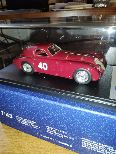 ALFA ROMEO 8C 2900B 1938 Rouge BBR 17A 1:43 de reference BBR17A