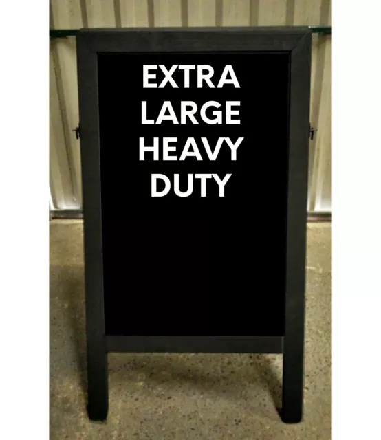 XL PAVEMENT CHALKBOARD - BLACKBOARD - 120cm HIGH x 72cm WIDE - 18kg -  BLACK