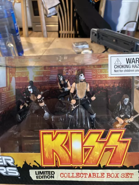 KISS Band Super Stars Action Figures Set Concert Stage Limited Edition