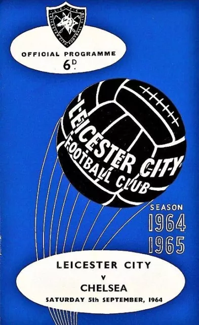 LEICESTER CITY v CHELSEA 1964/65 Division 1 MATCHDAY PROGRAMME