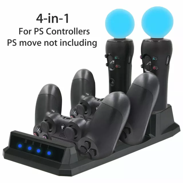 Controlador dual para PlayStation PS4 Cargador Dock Station Base De Carga Usb