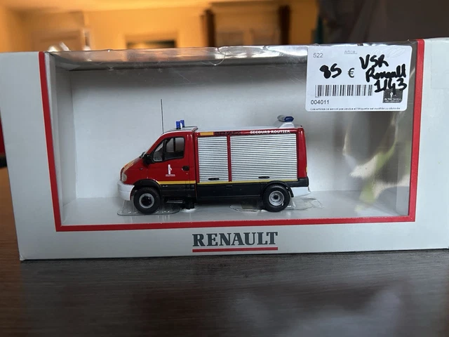 NOREV 1/43 Renault Mascott Fourgon 20m3 Privilège 1999, Miniature Métal Argentée, Collection