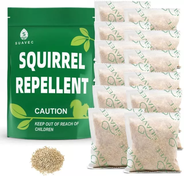 Squirrel Chipmunk Repellent Outdoor for Attic Garden Squirrel Away for Plants