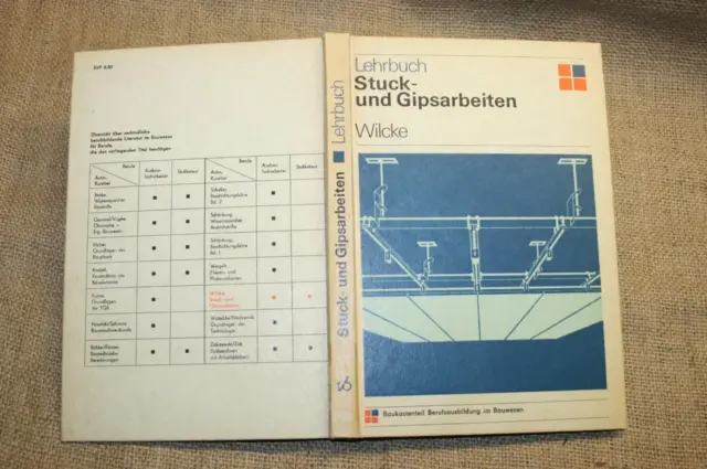 Fachbuch Stuck Gipsarbeiten Stuckateur Maurer Innenausbau DDR 1974